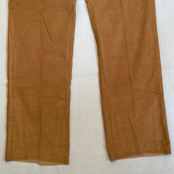 Bills Khakis Corduroy Pants Mens 34 Unhemmed Plain Front Standard Fit Brown Flaw - Picture 6 of 16